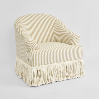 Regatta Fringe Armchair Beige Stripe