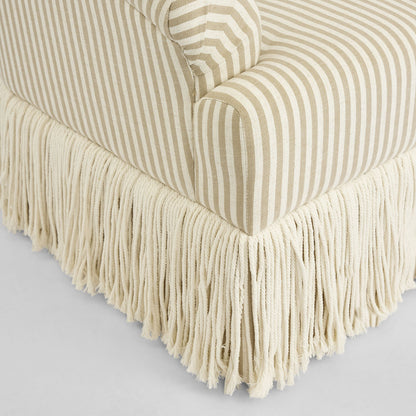 Regatta Fringe Armchair Beige Stripe