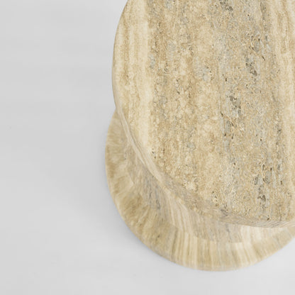 Rook Side Table Grey Travertine Look – Outdoor