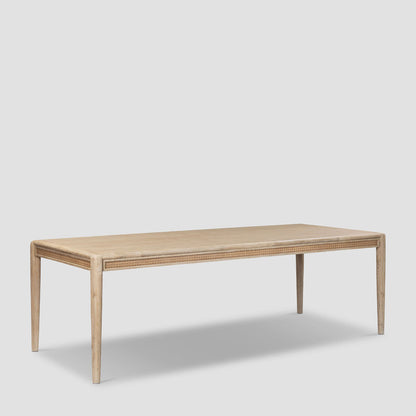 Bayview 240cm Dining Table Natural Whitewash