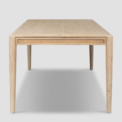 Bayview 240cm Dining Table Natural Whitewash