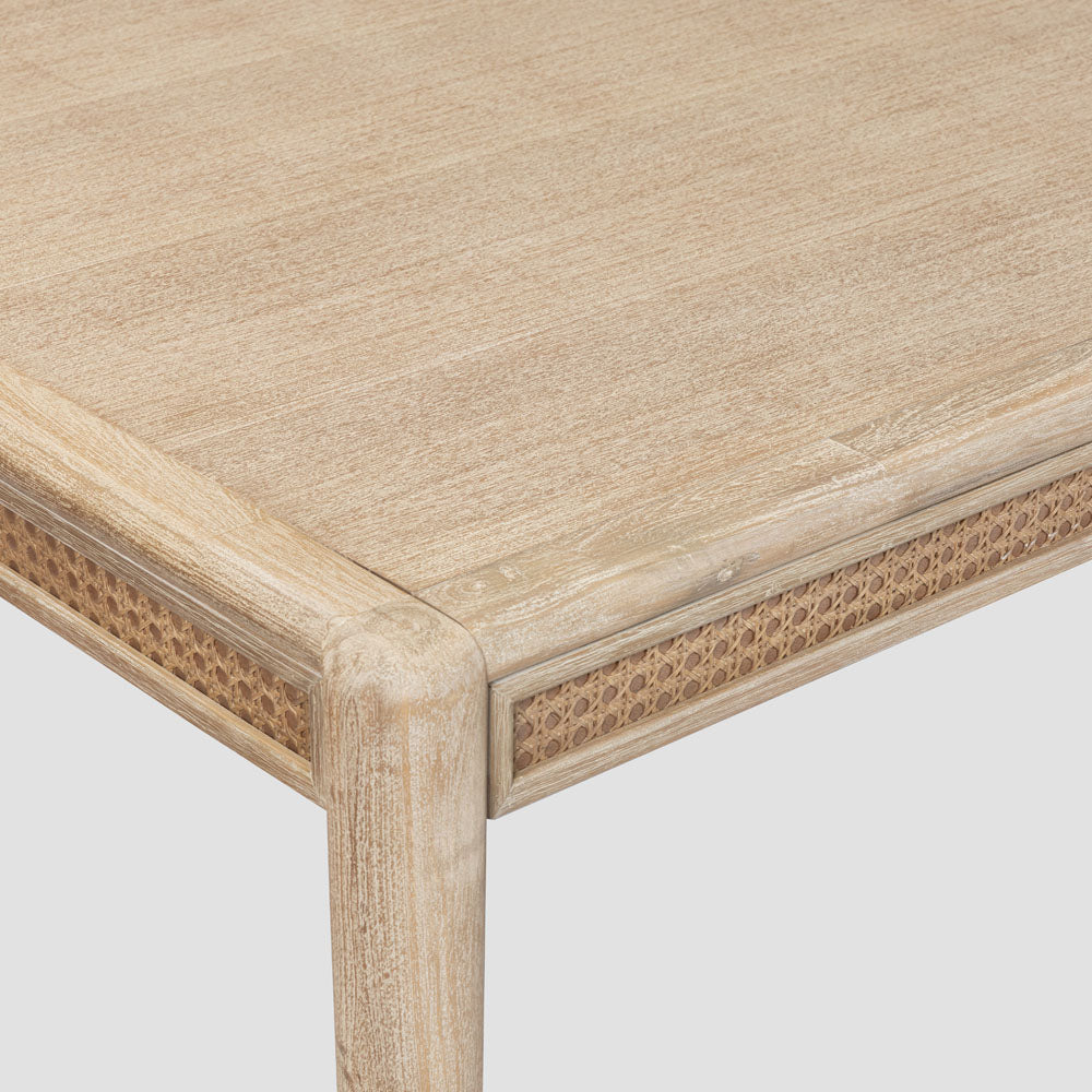 Bayview 240cm Dining Table Natural Whitewash