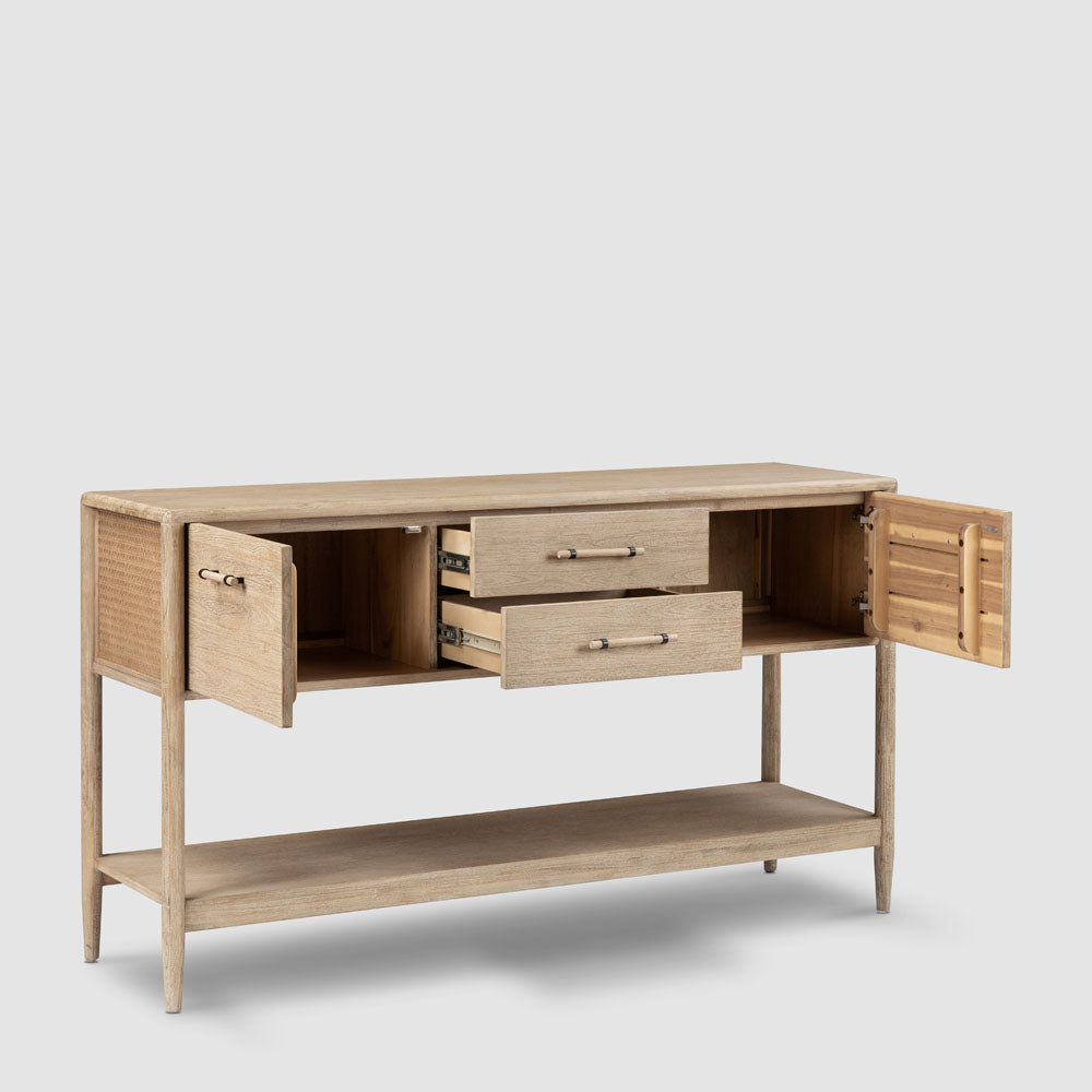 Bayview Console Table Natural Whitewash