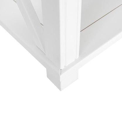 Sorrento Hamptons 130cm 2 Drawer Console White