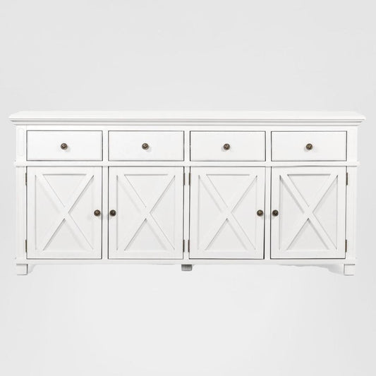 Sorrento 4 Door Hamptons 188cm Buffet White