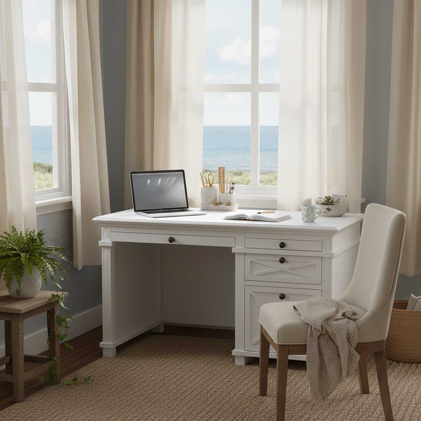 Sorrento Hamptons Desk White