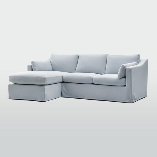 Clovelly 3 Seater Left Chaise Sofa Beach Covers Only