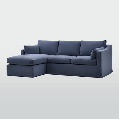 Clovelly 3 Seater Left Chaise Sofa Navy Covers Only
