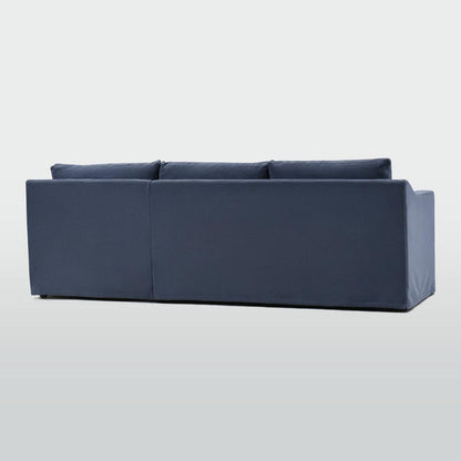 Clovelly 3 Seater Right Chaise Sofa Navy Covers Only