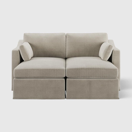 Clovelly Double Chaise Daybed Natural Covers Only