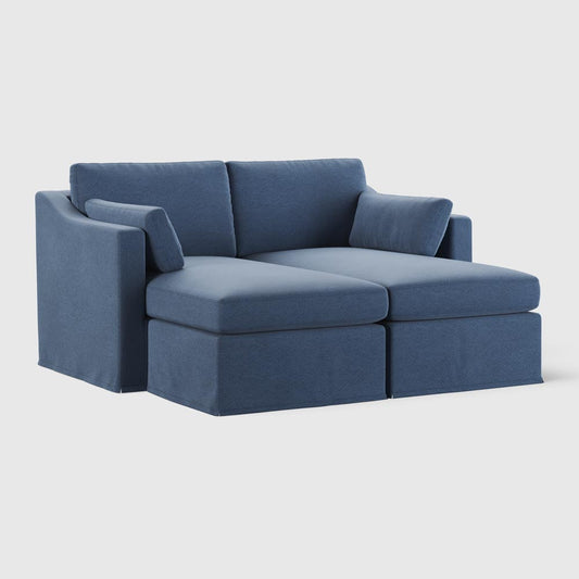 Clovelly Double Chaise Daybed Navy