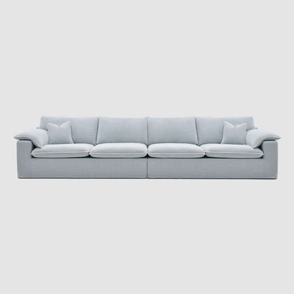 Norfolk 4 Seater Sofa Beach w/White Piping