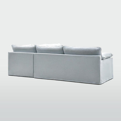 Norfolk 5 Seater Modular Sofa Beach w/White piping