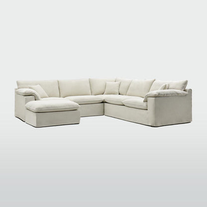 Norfolk 5 Seater Modular with Chaise (Reversible) Beige