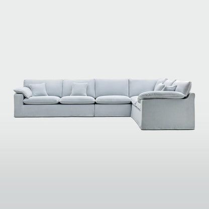 Norfolk 6 Seater Modular Beach w/White piping