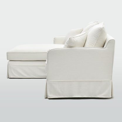 Noosa 3 Seater Left Chaise Sofa Ivory