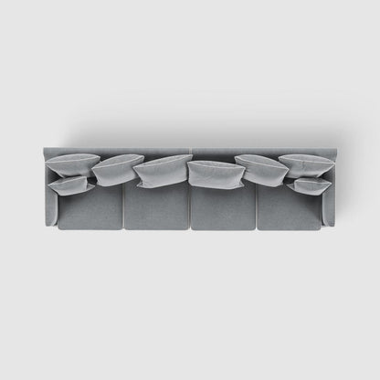 Noosa 4 Seat Modular Sofa Grey