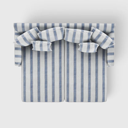 Noosa Double Chaise Daybed Blue Sky Stripe