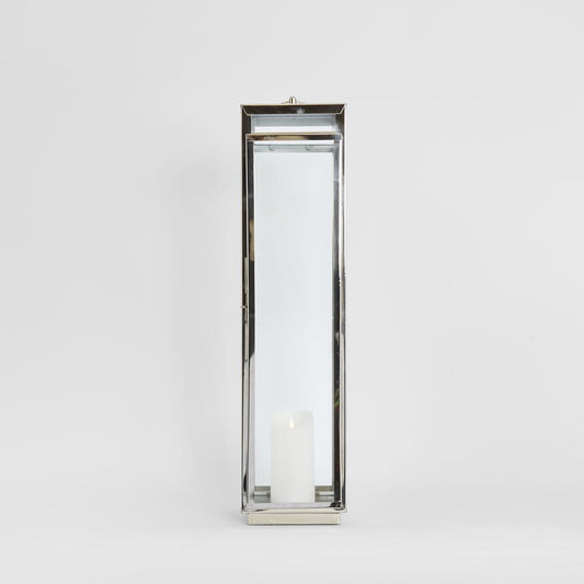 Charlotte Lantern Large Nickel - Outdoor