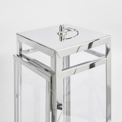 Charlotte Lantern Large Nickel - Outdoor