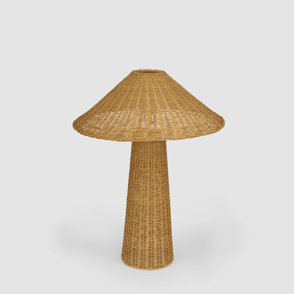 Apex Rattan Table Lamp & Shade