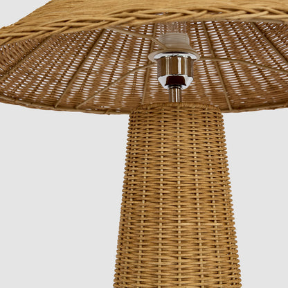 Apex Rattan Table Lamp & Shade