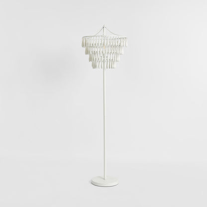 Raindrop Chandelier Floor Lamp White