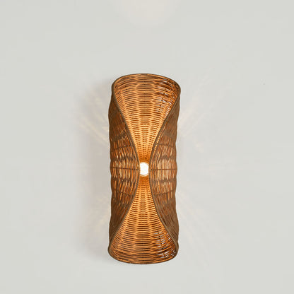 Crescent Rattan Wall Light Natural