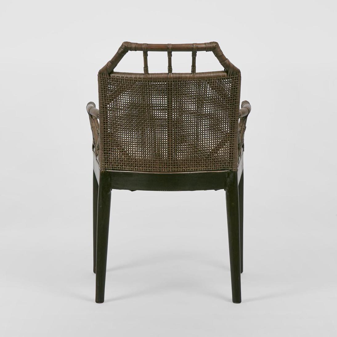 Baker Dining Chair with arms Soil Brown
