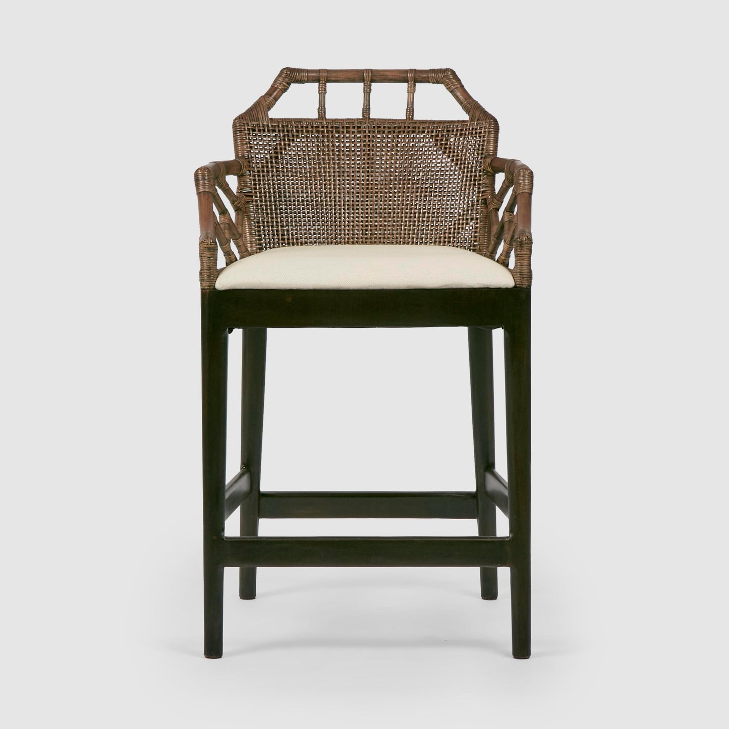 Baker Counter Stool with arms Soil Brown