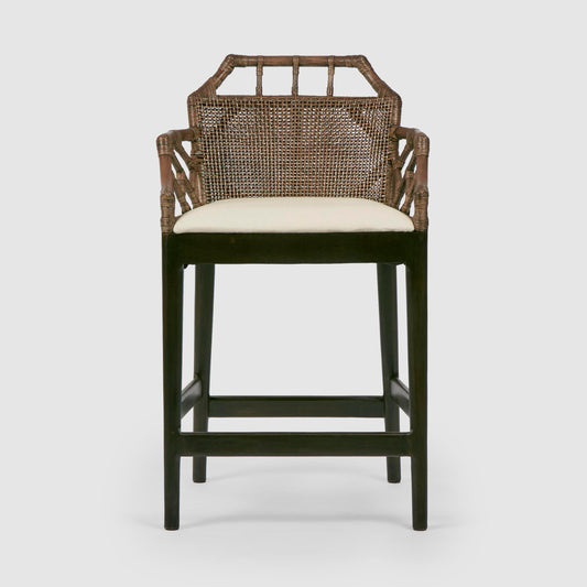 Baker Counter Stool with arms Soil Brown