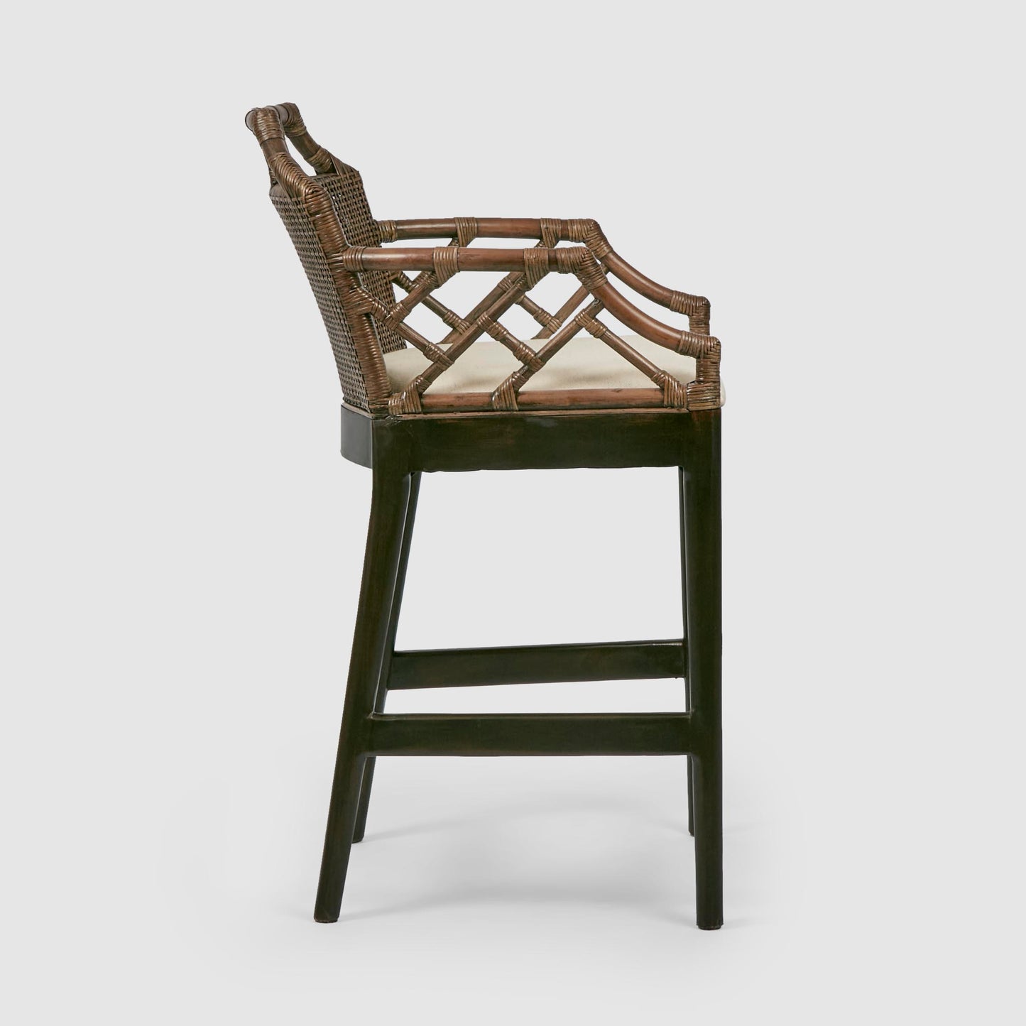 Baker Counter Stool with arms Soil Brown