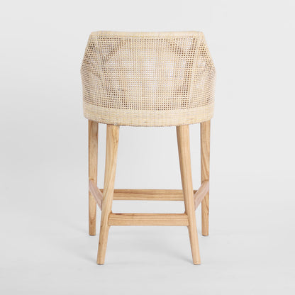 Charlotte Rattan Counter Stool Natural Whitewash