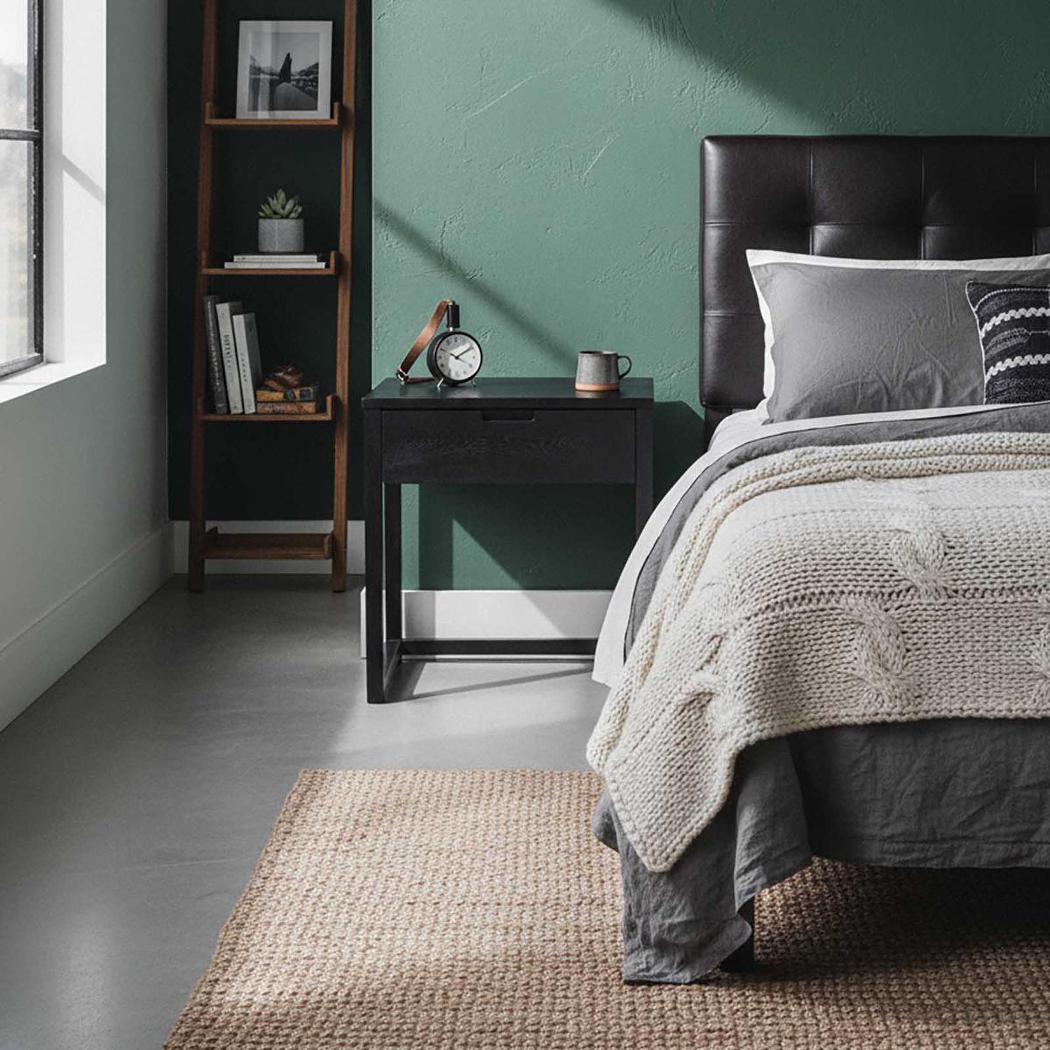 Oslo Black Oak Bedside Table