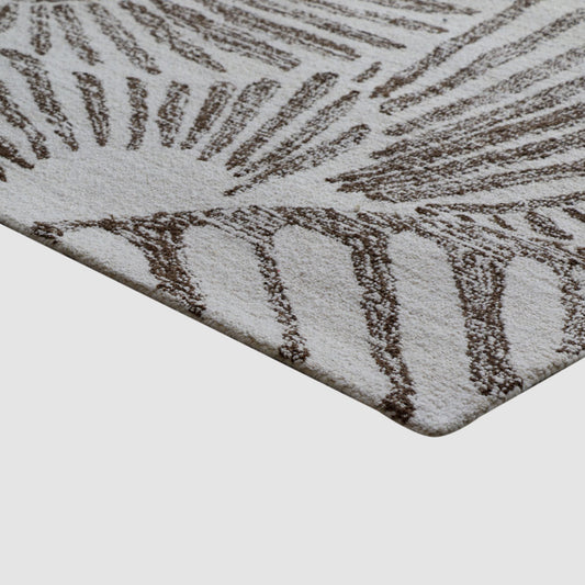 Paradise Hand-Tufted Wool Rug Ivory & Brown