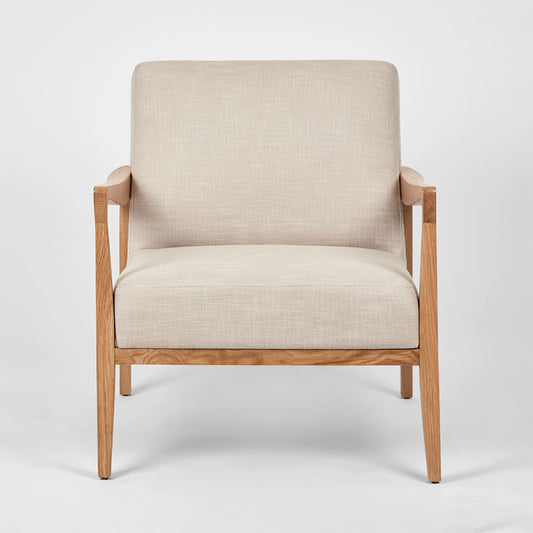 Preston Armchair Ash Natural Fabric
