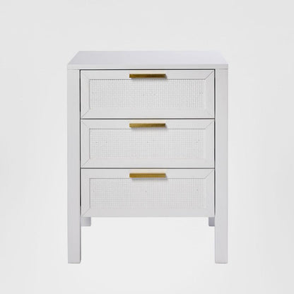Santorini Bedside 3 Drawers White