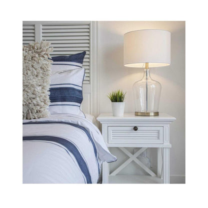 West Beach Hamptons Bedhead W/ Shutters Queen