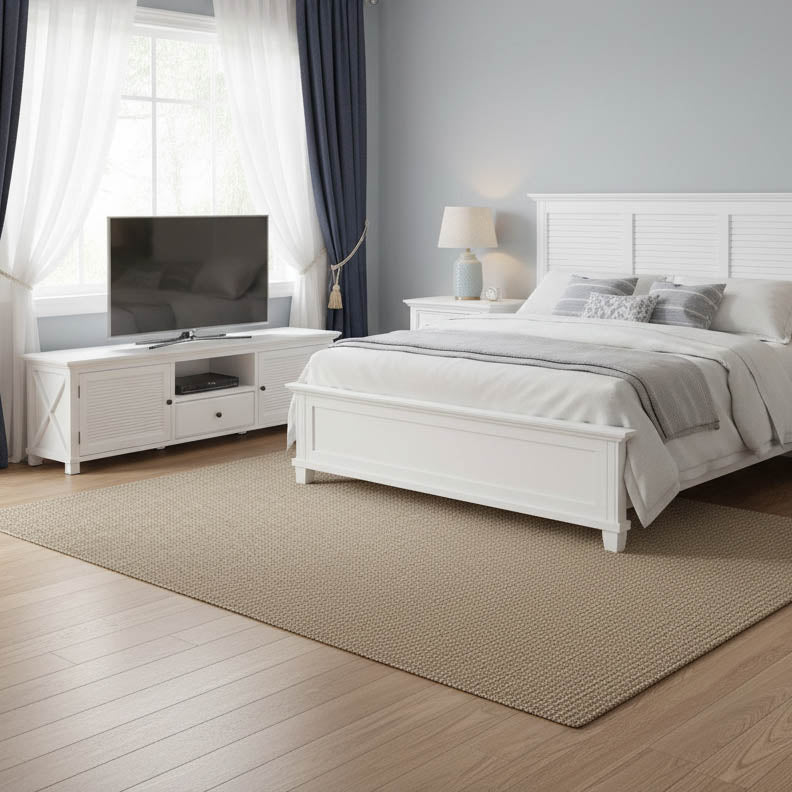 West Beach Hamptons Media Unit White Large