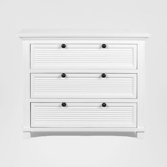 West Beach Chest of 3 Drawers White