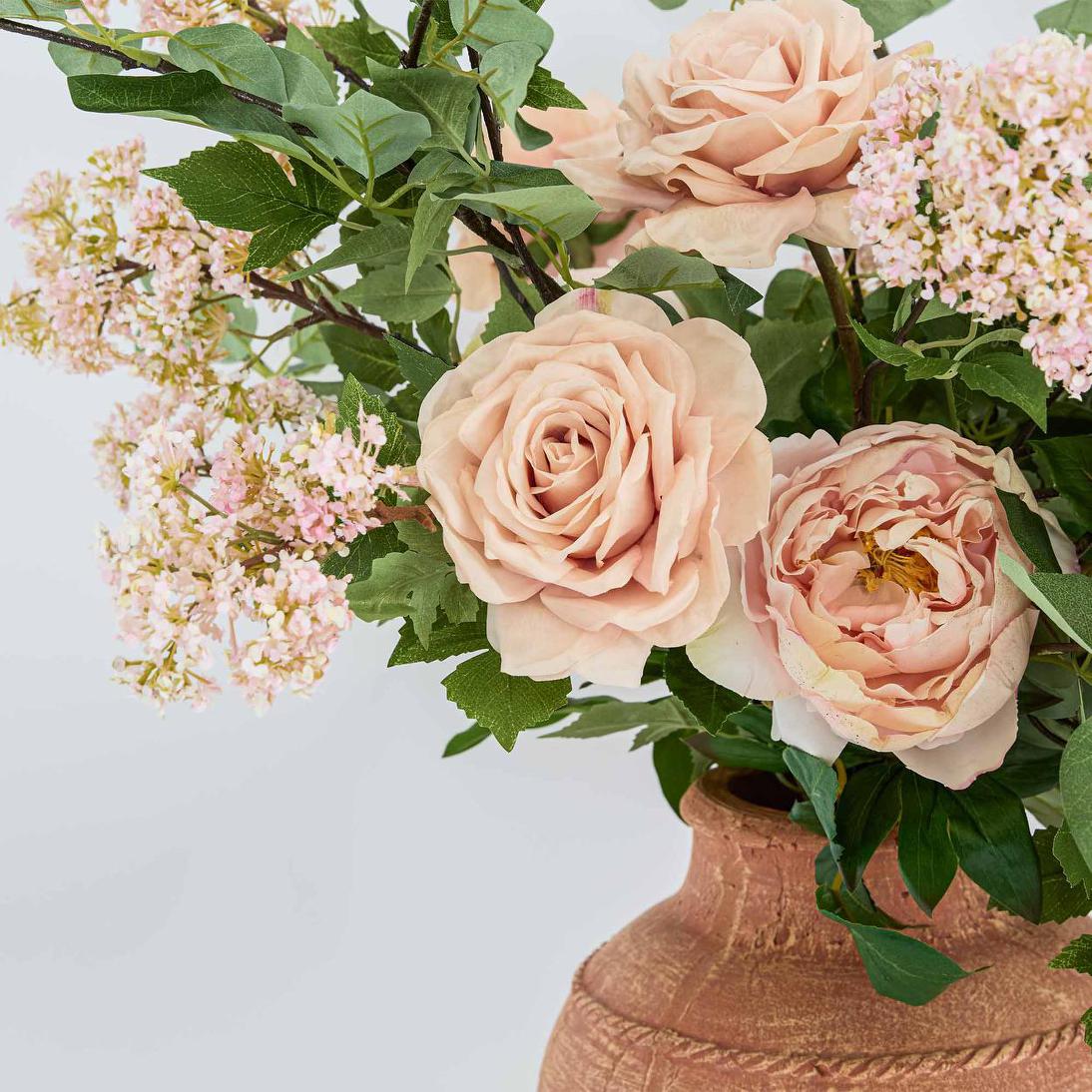Peony Flower Real Touch Stem Pink Large