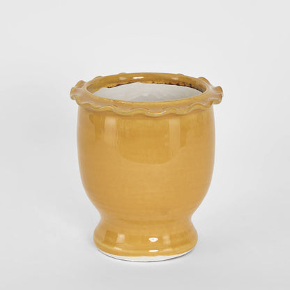 Petal Pot Mustard Small