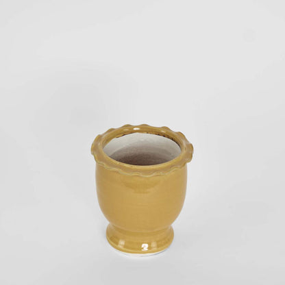 Petal Pot Mustard Small