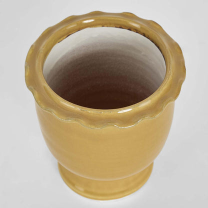 Petal Pot Mustard Small