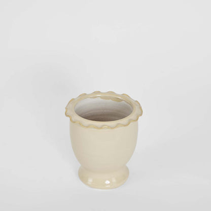 Petal Pot White Small