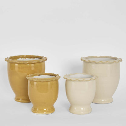 Petal Pot White Small