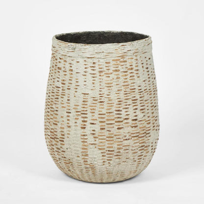 Esparta Cement Coated Bamboo Planter LGE