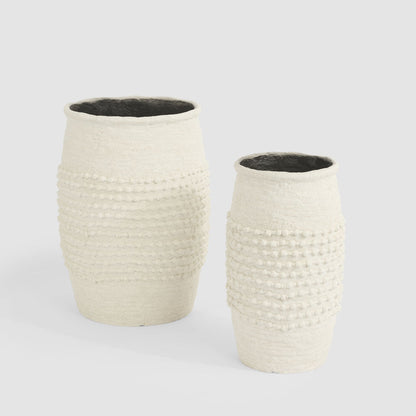 Adelina  Set of 2 Planters White