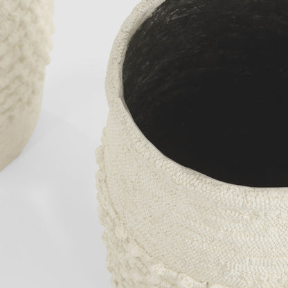 Adelina  Set of 2 Planters White