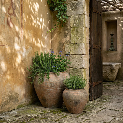 Alora Set of 2 Planters Rustic